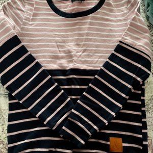 Mindy Mae's Market Ampersand Avenue Striped Pullover Sz XS